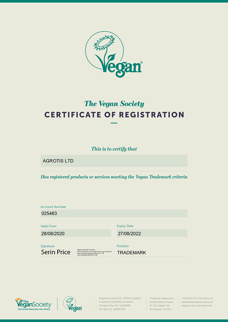 vegan certification